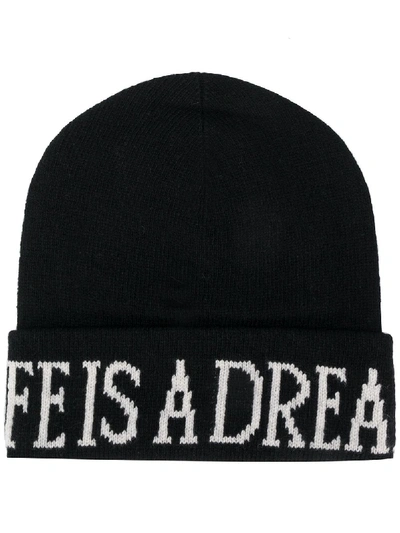 LIFE IS A DREAM KNITTED BEANIE