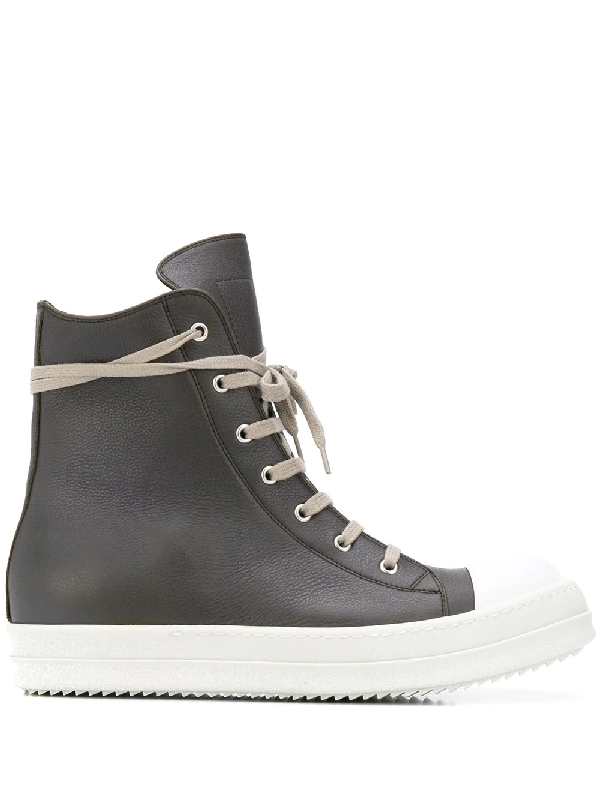 Rick Owens Performa High-top Sneakers In Grey | ModeSens