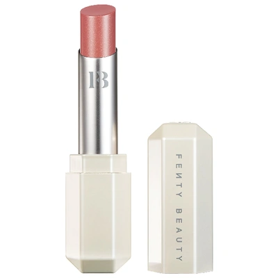Shop Fenty Beauty By Rihanna Slip Shine Sheer Shiny Lipstick 06 Retro Rose 0.098 oz/ 2.8 G