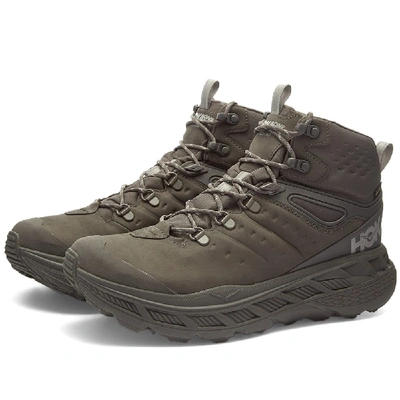 Shop Hoka One One Stinson Mid Gore-tex In Grey