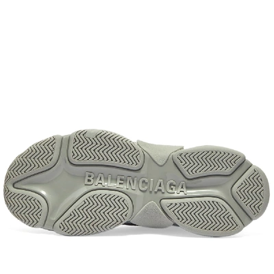 Shop Balenciaga All Over Logo Triple S Sneaker In Grey