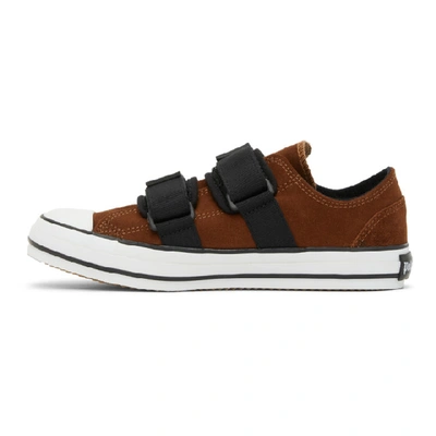 Shop Palm Angels Brown Vulcanized Sneakers