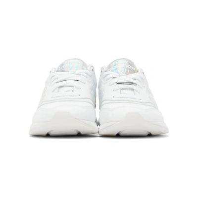 Shop New Balance White Iridescent 997h Sneakers
