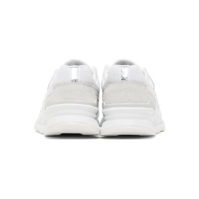 Shop New Balance White Iridescent 997h Sneakers