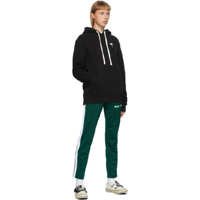 Shop Palm Angels Green Classic Track Pants In Green/white