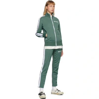 Shop Palm Angels Green Classic Track Pants In Pine Green