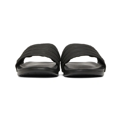 Shop Adidas Originals Black Adilette Comfort Slides In Blk