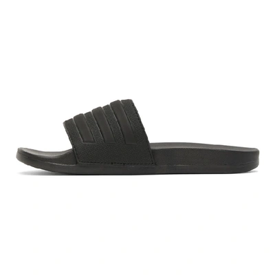 Shop Adidas Originals Black Adilette Comfort Slides In Blk