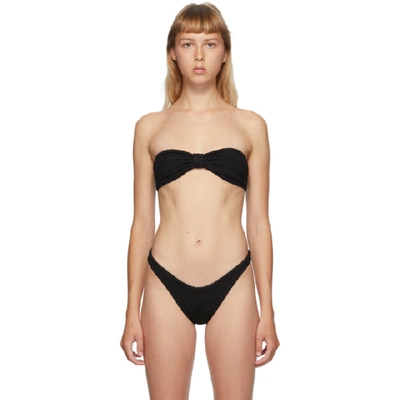 Shop Hunza G Black Jean Bikini