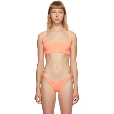 Shop Hunza G Orange Xandra Bikini In Coral