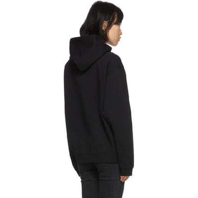 Shop Alexander Wang Black Money Logo Hoodie In 001 Black