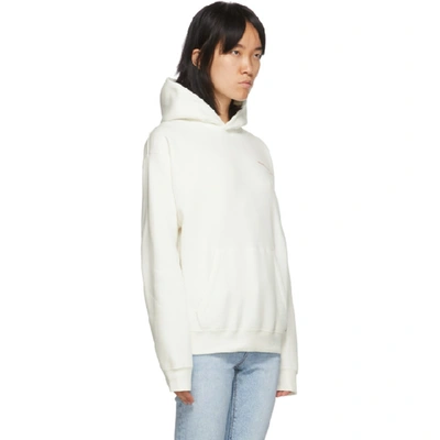 Shop Alexander Wang Off-white Saw Blade Hoodie In 104 Soft Wh