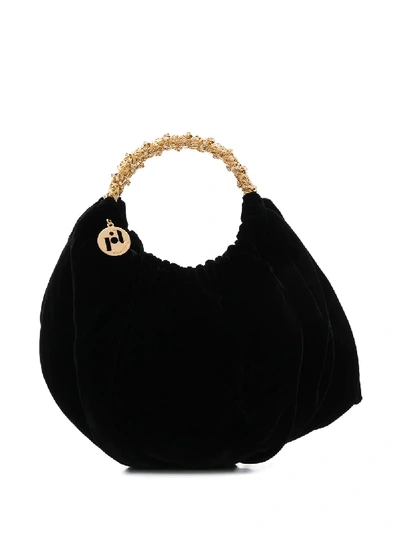 Shop Rosantica Impero Crystal-embellished Bag In Black