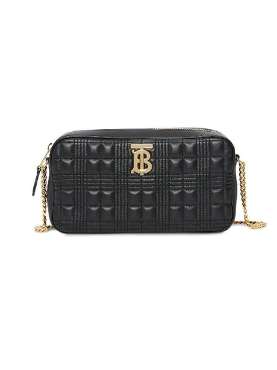 Shop Burberry Quilted Lambskin Camera Bag