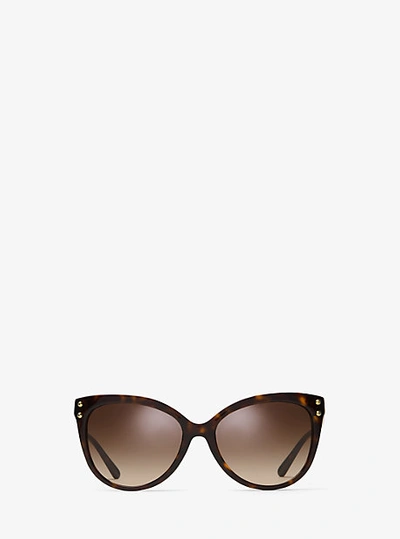 Shop Michael Kors Jan Cat-eye Sunglasses In Brown