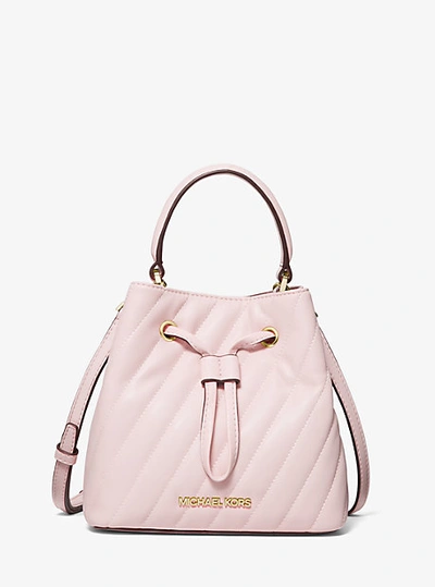 Michael Kors Suri Small Quilted Crossbody Bag In Pink