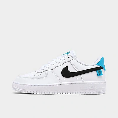 Shop Nike Little Kids' Air Force 1 Worldwide Casual Shoes In White