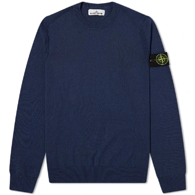 Shop Stone Island Knit In Blue