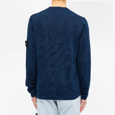 Shop Stone Island Knit In Blue