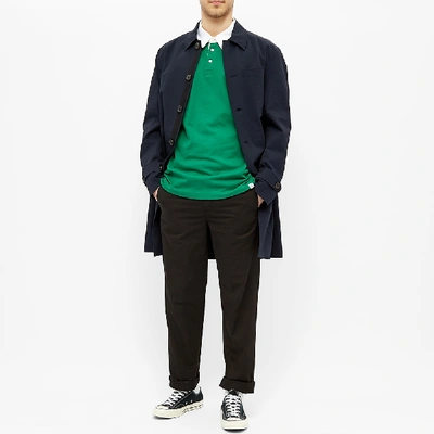 Shop Norse Projects Ruben Rugby Shirt In Green