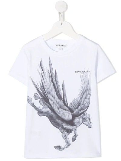 Shop Givenchy Pegasus Print T-shirt In White