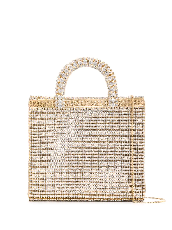 gold embellished clutch bag