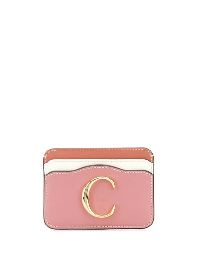 Shop Chloé C Cardholder In Pink