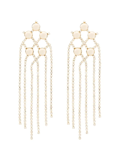 Shop Rosantica Gold-tone Crystal-embellished Earrings