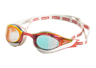 Pre-owned Supreme  Speedo Swim Goggles White