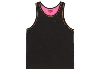 Pre-owned Supreme  Piping Tank Top Black