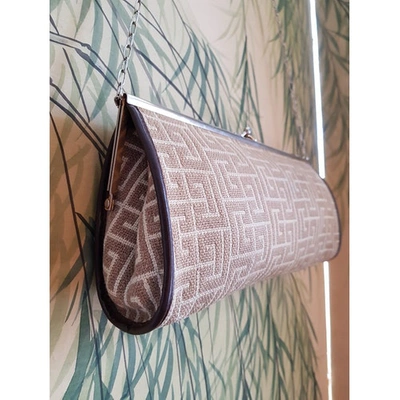 Pre-owned Pierre Balmain Beige Cloth Clutch Bag