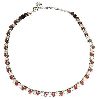 Pre-owned Swarovski Multicolour Crystal Necklace