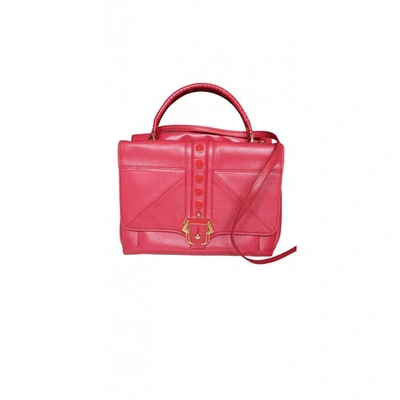 Pre-owned Paula Cademartori Leather Handbag In Red