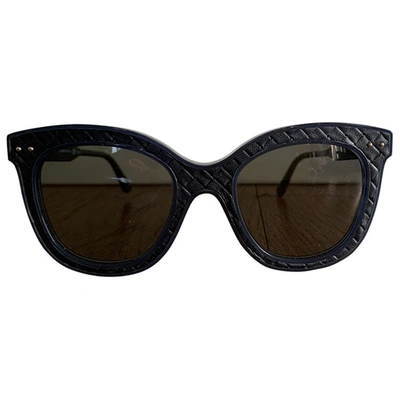 Pre-owned Bottega Veneta Navy Sunglasses