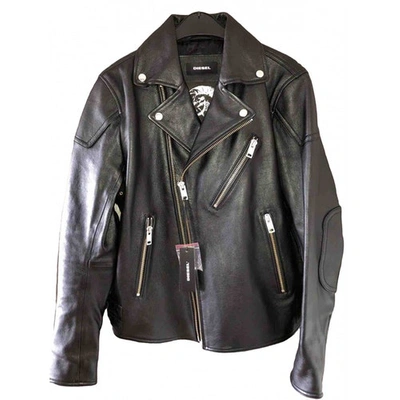 Pre-owned Diesel Black Leather Jacket