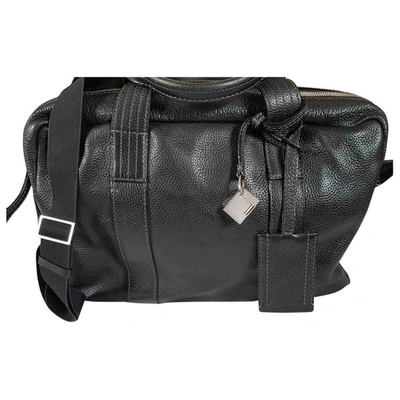Pre-owned St Dupont Black Leather Bag