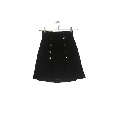 Pre-owned Alexander Mcqueen Black Wool Skirt
