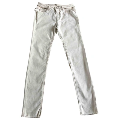 Pre-owned Zadig & Voltaire White Cotton - Elasthane Jeans