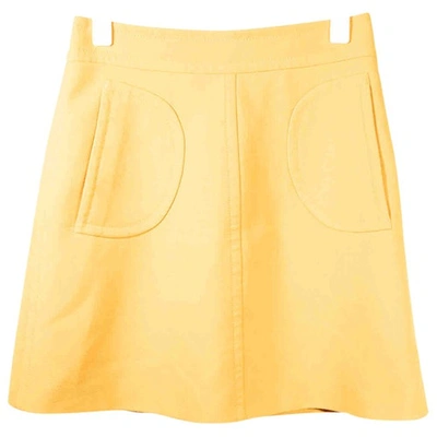 Pre-owned Claudie Pierlot Yellow Skirt