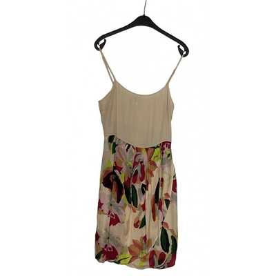 Pre-owned Hoss Intropia Silk Mid-length Dress In Multicolour