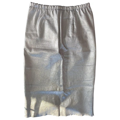 Pre-owned Zadig & Voltaire Fall Winter 2019 Metallic Leather Skirt
