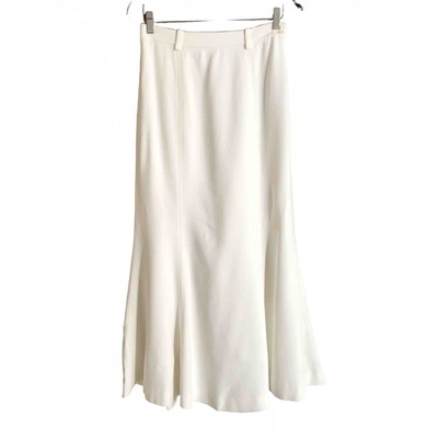 Pre-owned Ralph Lauren White Cotton Skirt