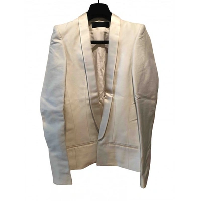 Pre-owned Haider Ackermann White Cotton Jacket
