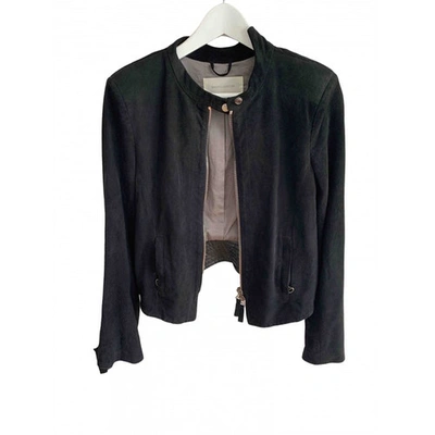 Pre-owned Mauro Grifoni Leather Jacket In Black