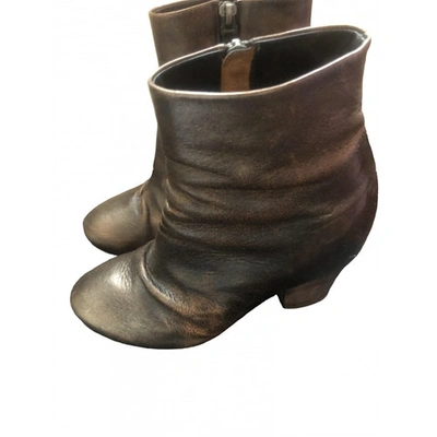 Pre-owned Marsèll Leather Boots In Metallic