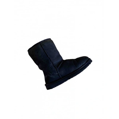 Pre-owned Ugg Black Suede Boots