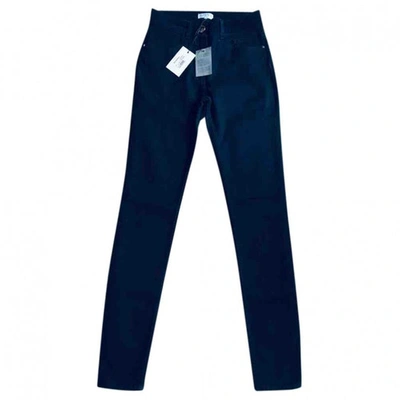 Pre-owned Claudie Pierlot Slim Jeans In Navy