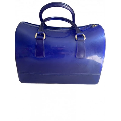 Pre-owned Furla Candy Bag Blue Handbag