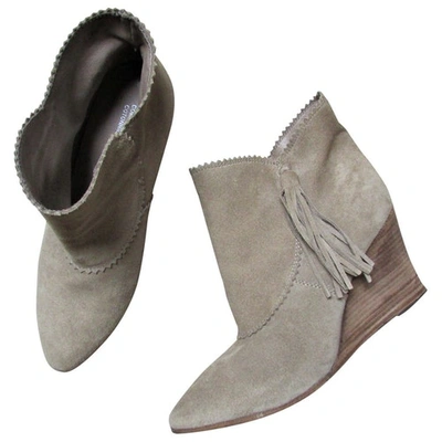 Pre-owned Comptoir Des Cotonniers Beige Leather Ankle Boots