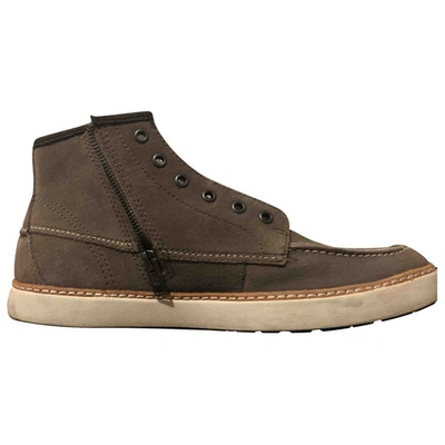 Pre-owned Timberland Trainers In Brown